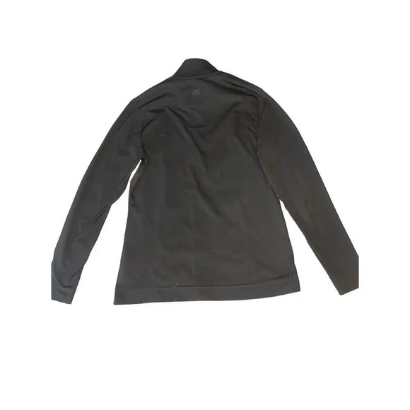 Cutter & Buck Women's XS Black/Blue Full Zip Mock Neck Moisture Wicking Jacket - Picture 4 of 4